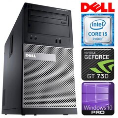 DELL 3010 MT i5-3470 16GB 120SSD GT730 4GB DVD WIN10PRO/W7P [kunnostettu] hinta ja tiedot | Pöytätietokoneet | hobbyhall.fi