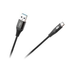 USB-kaapeli - USB Type C, 100 cm musta hinta ja tiedot | Rebel Kodinkoneet ja kodinelektroniikka | hobbyhall.fi