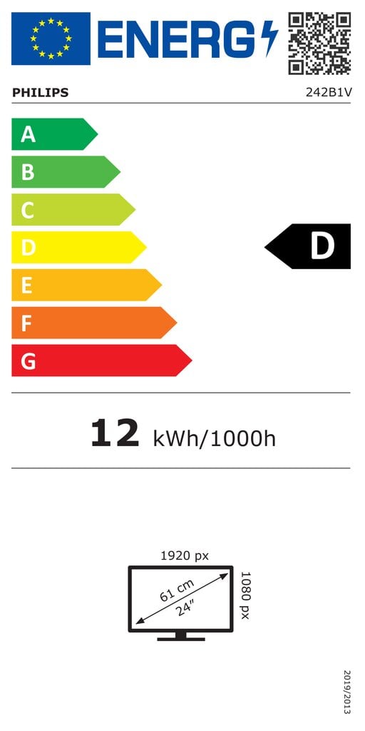 Philips 242B1V hinta ja tiedot | Näytöt | hobbyhall.fi