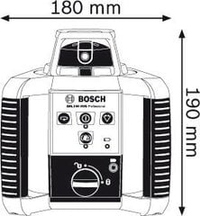 Bosch GRL 250 HV (0601061600) -pyörivä laservaaituslaite hinta ja tiedot | Käsityökalut | hobbyhall.fi
