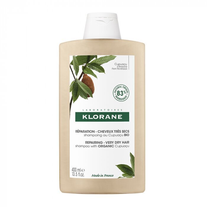 Shampoo kuiville hiuksille Klorane 400 ml hinta ja tiedot | Shampoot | hobbyhall.fi