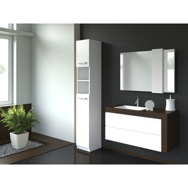 Kylpyhuonekaappi NORE Marbela, valkoinen hinta ja tiedot | Kylpyhuonekaapit | hobbyhall.fi