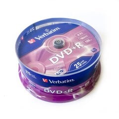 VERBATIM 43500, DVD + R hinta ja tiedot | Vinyylilevyt, CD-levyt, DVD-levyt | hobbyhall.fi