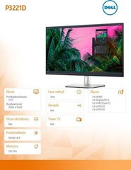 Dell P3221D hinta ja tiedot | Näytöt | hobbyhall.fi