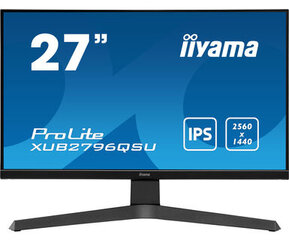 iiyama ProLite XUB2796QSU-B1 27" 2K Ultra HD Musta hinta ja tiedot | Näytöt | hobbyhall.fi