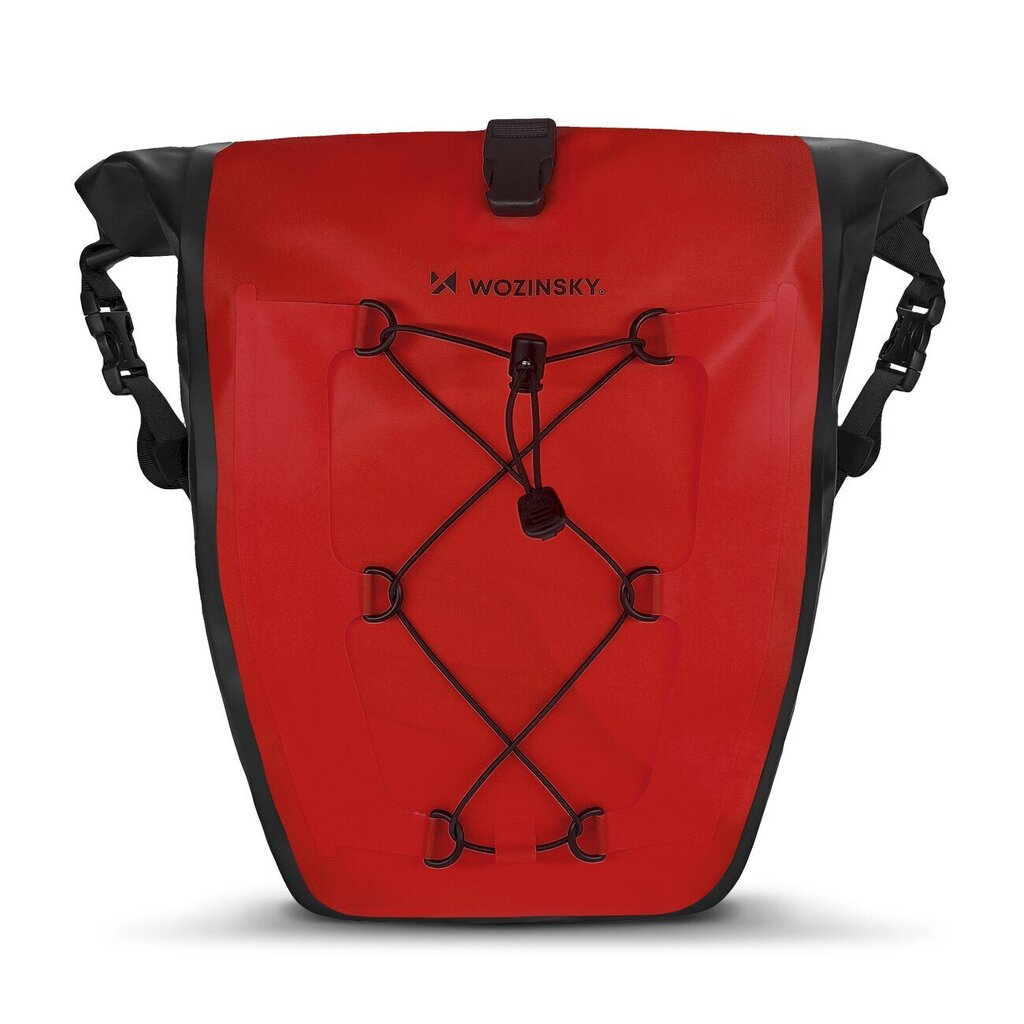 Wozinsky vedenpitävä polkupyörän tavaralaukku 25l punainen (WBB24RE) hinta ja tiedot | Polkupyörälaukut ja puhelinpidikkeet | hobbyhall.fi