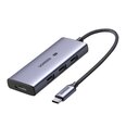 UGREEN CM500 4-in-1 sovitin USB-C 3x USB 3.0 + HDMI2.1 8K (harmaa)