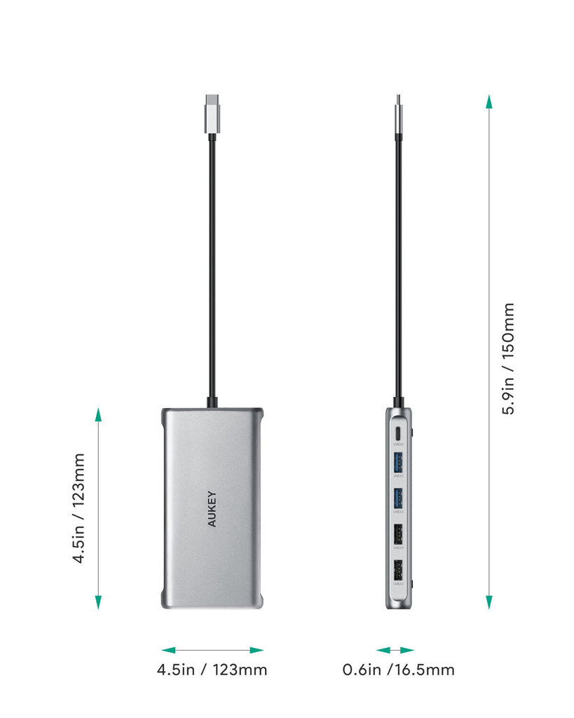 HUB CB-C78 alumiini USB-C | 12w1 | RJ45 Ethernet 10/100 / 1000 Mbps 2xUSB 3.1 | 2xUSB 2.0 | 2xHDMI 4k @ 30Hz | VGA SD:stä microSD:hen | USB-C | USB-C hinta ja tiedot | Adapterit | hobbyhall.fi