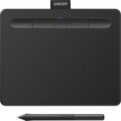 Wacom Intuos S Bluetooth grafiikkalevy, musta hinta ja tiedot | Wacom Tabletit ja e-kirjojen lukulaitteet | hobbyhall.fi