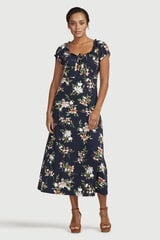 Cellbes pitkä mekko naisille MONICA, tummansininen-kukkakuvio hinta ja tiedot | Cellbes Naisten vaatteet | hobbyhall.fi