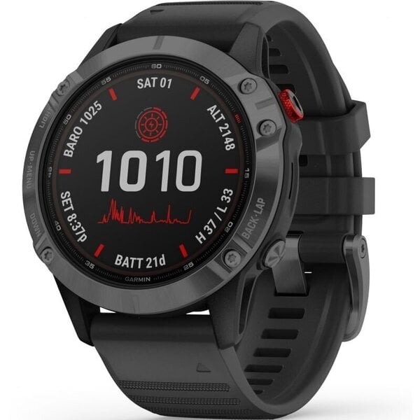 Garmin fēnix 6 Pro Solar GPS-urheilukello, Slate Gray