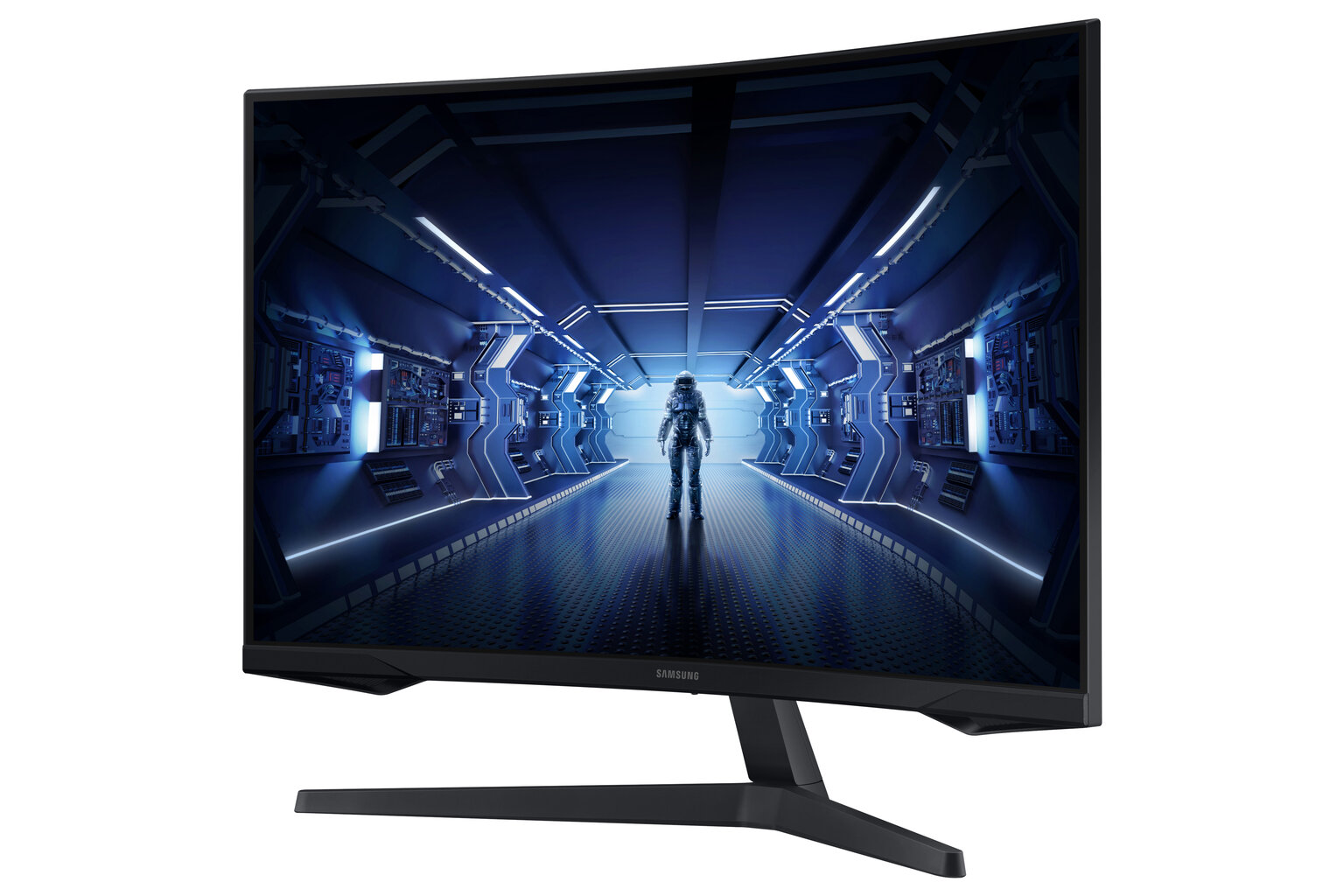 Samsung Odyssey G5 kaareva 32" QHD näyttö LC32G55TQWRXEN hinta ja tiedot | Näytöt | hobbyhall.fi