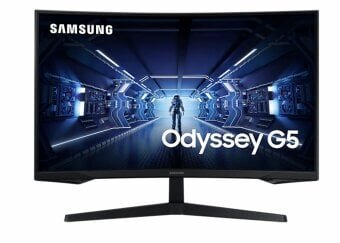 Samsung Odyssey G5 kaareva 32" QHD näyttö LC32G55TQWRXEN hinta ja tiedot | Näytöt | hobbyhall.fi