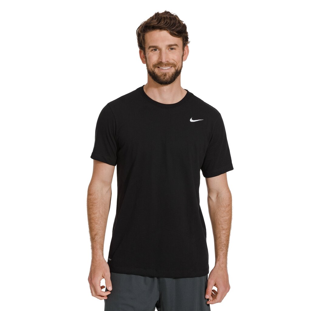 Nike miesten T-paita DF TEE DFC CREW SOLID, musta hinta ja tiedot | Miesten urheiluvaatteet | hobbyhall.fi