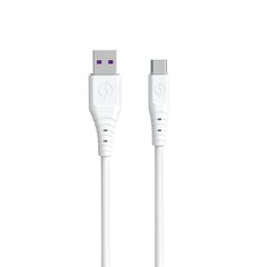 Dudao USB - USB Type C 6A -kaapeli 1 m valkoinen (TGL3T) hinta ja tiedot | Puhelinkaapelit | hobbyhall.fi