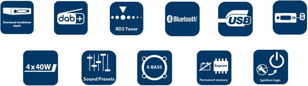 Blaupunkt Palma 200 DAB BT hinta ja tiedot | Autoradiot, multimedia | hobbyhall.fi