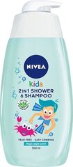 Nivea 2in1 vauvan suihkugeeli & shampoo 500 ml hinta ja tiedot | Nivea Kosmetiikka | hobbyhall.fi