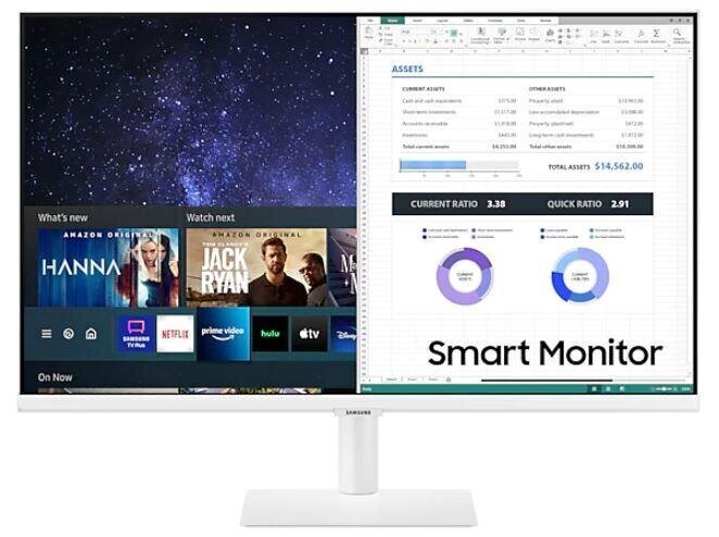 Samsung M5 27" Full HD Smart näyttö LS27AM501NUXEN hinta ja tiedot | Näytöt | hobbyhall.fi