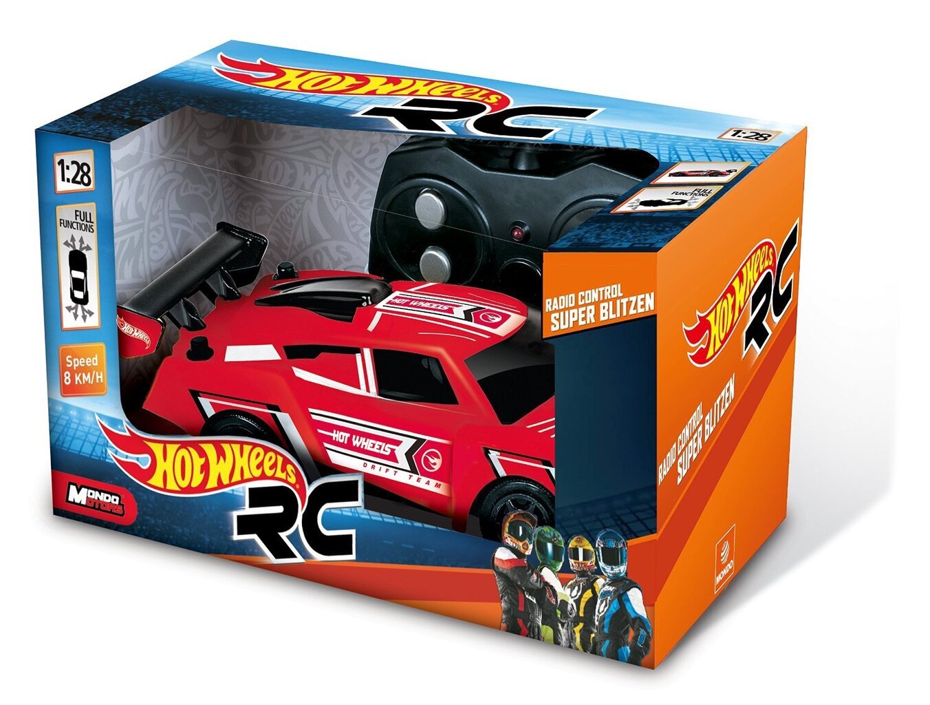 -Kauko-ohjattava auto Hot Wheels, 1:28, 63253, hinta ja tiedot | Poikien lelut | hobbyhall.fi