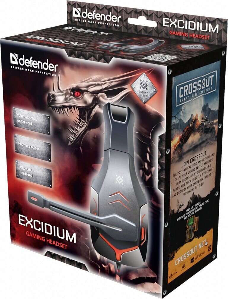 Defender Excidium, multi-colored hinta ja tiedot | Kuulokkeet | hobbyhall.fi