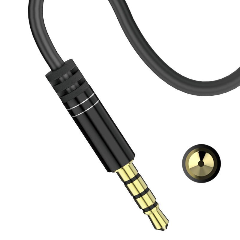 Dudao kulmakaapeli AUX mini socket 3,5 mm 1 m kaapeli musta (L11 musta) hinta ja tiedot | Puhelinkaapelit | hobbyhall.fi