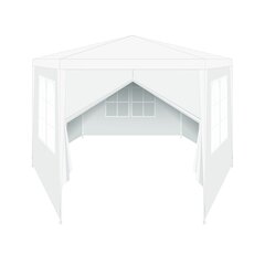 Puutarhapaviljonki Saska Garden, 2x2x2,6m, valkoinen hinta ja tiedot | Saska garden Huonekalut ja sisustus | hobbyhall.fi