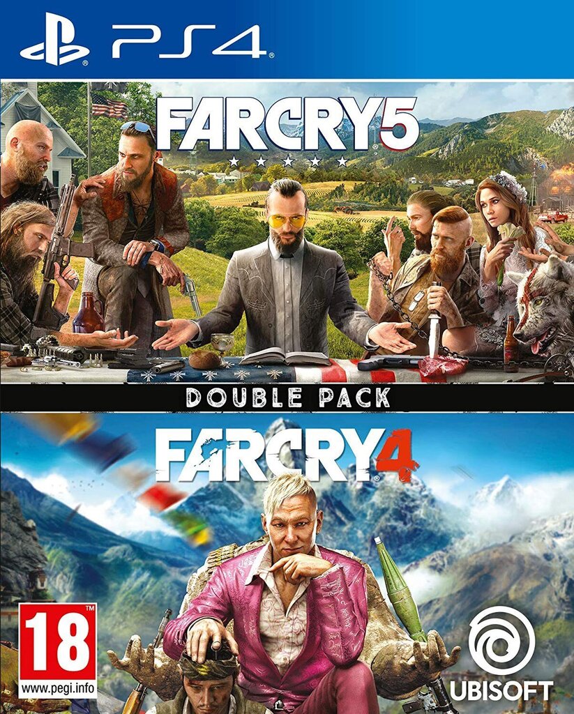 Far Cry 4 & Far Cry 5 (Double Pack) Playstation 4 PS4 hinta ja tiedot | Tietokone- ja konsolipelit | hobbyhall.fi