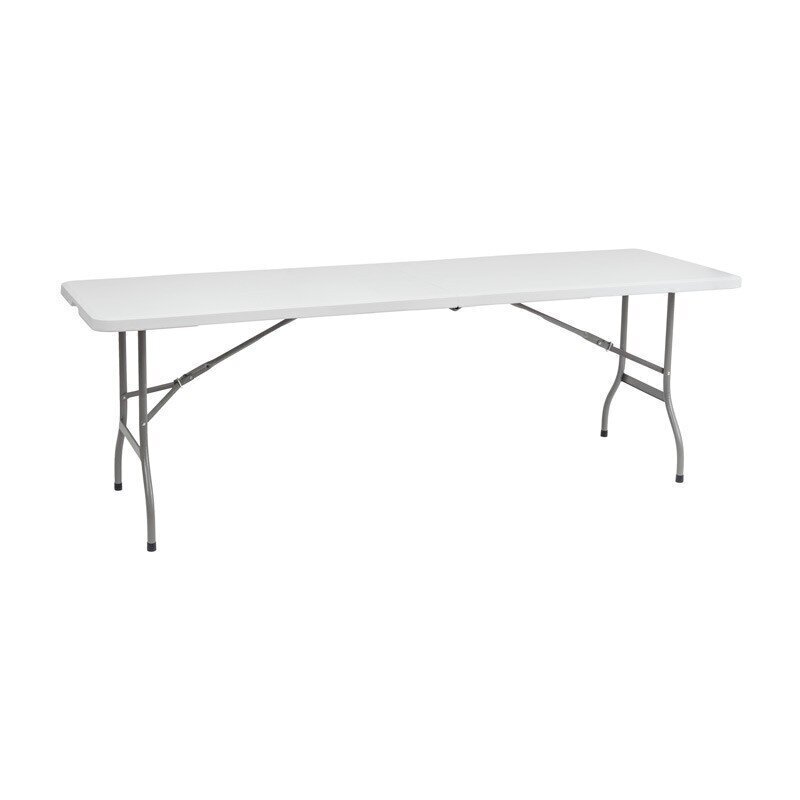 Taittopöytä Vivid, 244x75 cm, valkoinen hinta ja tiedot | Puutarhapöydät | hobbyhall.fi