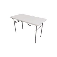 Taittopöytä, 120x60 cm, valkoinen hinta ja tiedot | Puutarhapöydät | hobbyhall.fi