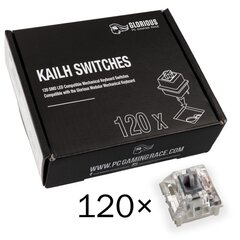 Glorious PC Gaming Race Kailh Speed Silver Linear & Silent 120 vnt hinta ja tiedot | Näppäimistöt | hobbyhall.fi