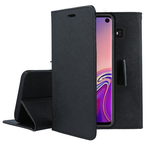 Mocco Fancy Book Case For Samsung Galaxy A42 5G Black hinta ja tiedot | Puhelimen kuoret ja kotelot | hobbyhall.fi