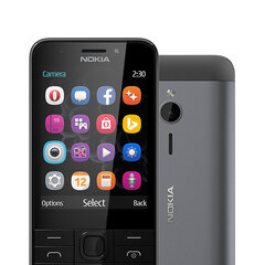 Nokia 230 Dual-SIM matkapuhelin , tummanharmaa, NOKIA230DS-DARK hinta ja tiedot | Matkapuhelimet | hobbyhall.fi