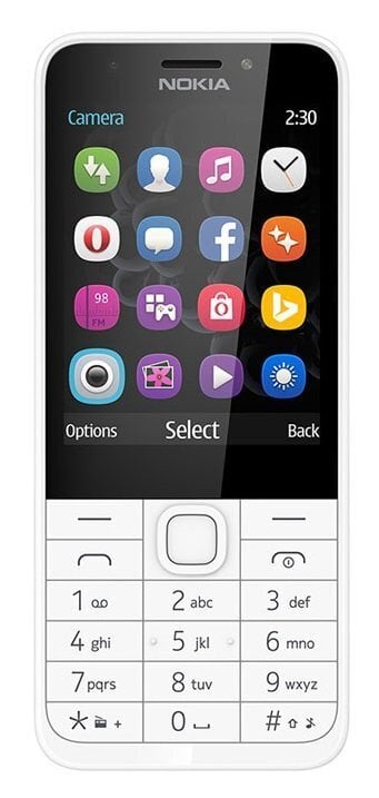 Matkapuhelin Nokia 230 Dual SIM, hopea hinta ja tiedot | Matkapuhelimet | hobbyhall.fi