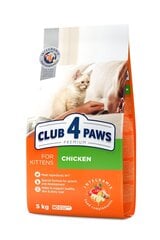 CLUB 4 PAWS Premium täysimittainen kuivaruoka kissoille kanaa, 5 kg hinta ja tiedot | Kissan kuivaruoka | hobbyhall.fi
