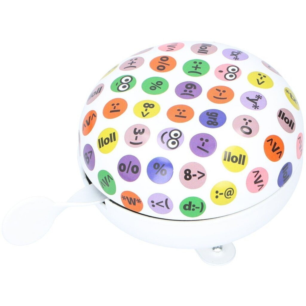 Polkupyörän soittokello Dunlop Emoticons, 80mm hinta ja tiedot | Soittokellot | hobbyhall.fi