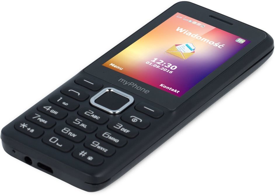 MyPhone 6310, Dual SIM, Black hinta ja tiedot | Matkapuhelimet | hobbyhall.fi