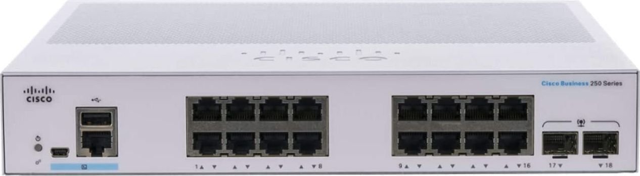 Cisco CBS250-16T-2G-EU hinta ja tiedot | Verkkokytkimet | hobbyhall.fi