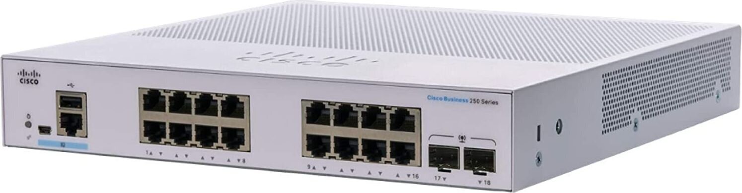 Cisco CBS250-16T-2G-EU hinta ja tiedot | Verkkokytkimet | hobbyhall.fi