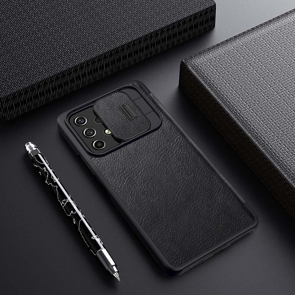 Nillkin Qin Book PRO Case for Samsung Galaxy A53 5G Black hinta ja tiedot | Puhelimen kuoret ja kotelot | hobbyhall.fi