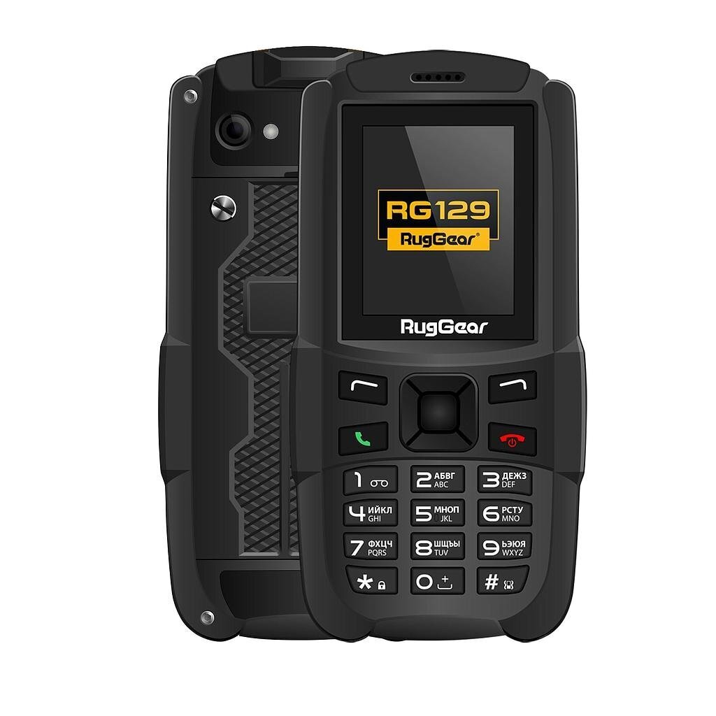 RugGear RG129, Dual SIM, Black hinta ja tiedot | Matkapuhelimet | hobbyhall.fi