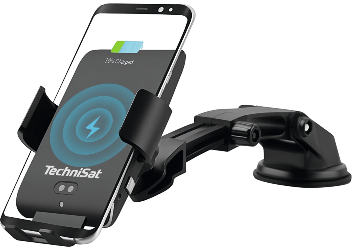 Technisat smart1 älykäs langattoman puhelimen laturin pidike autoon, musta hinta ja tiedot | Puhelintelineet | hobbyhall.fi