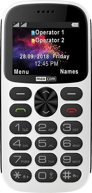 Maxcom Comfort MM471, Dual SIM, White hinta ja tiedot | Matkapuhelimet | hobbyhall.fi