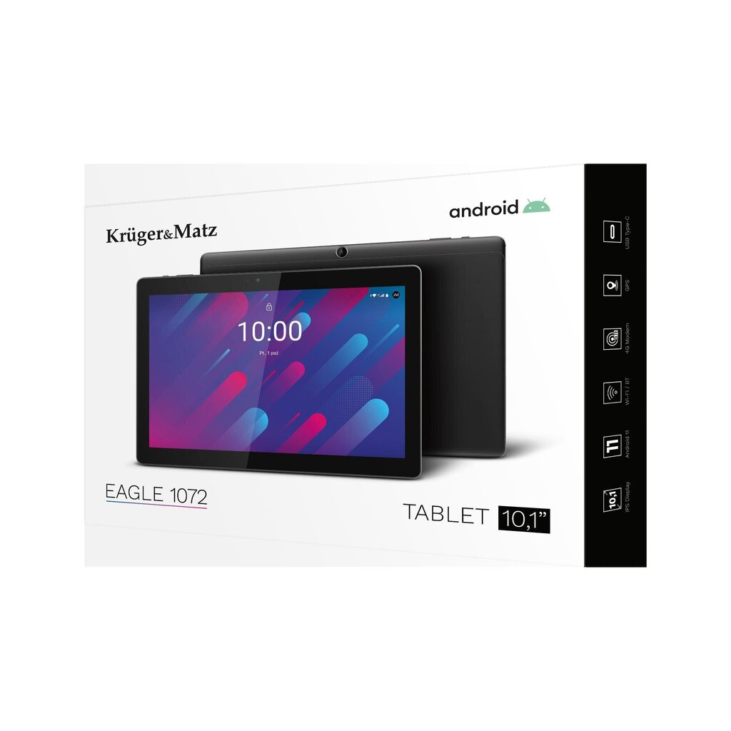 Kruger & Matz PC TAB EAG LE KM1072 64GB 10.1" tabletti hinta ja tiedot | Tabletit | hobbyhall.fi