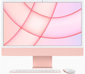 Apple iMac 24” M1 8/512GB Pink INT MGPN3ZE/A hinta ja tiedot | Pöytätietokoneet | hobbyhall.fi