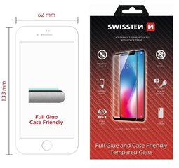 Swissten Full Face 5D Tempered Glass Apple iPhone 7 / 8 White hinta ja tiedot | Näytönsuojakalvot ja -lasit | hobbyhall.fi