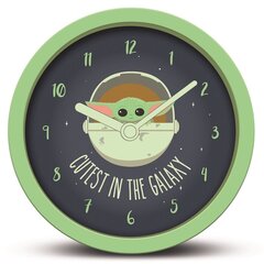 Star Wars: The Mandalorian The Child (Baby Yoda) Cutest In The Galaxy Desk Clock, 12,5cm hinta ja tiedot | Pelien oheistuotteet | hobbyhall.fi