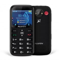 Allview D2 Senior, 32 MB, Dual SIM, Black (LT, LV, EE) hinta ja tiedot | Matkapuhelimet | hobbyhall.fi