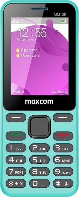Maxcom MM139, Dual SIM, Blue hinta ja tiedot | Matkapuhelimet | hobbyhall.fi