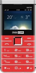 Maxcom Comfort MM760, Dual SIM, red hinta ja tiedot | Matkapuhelimet | hobbyhall.fi