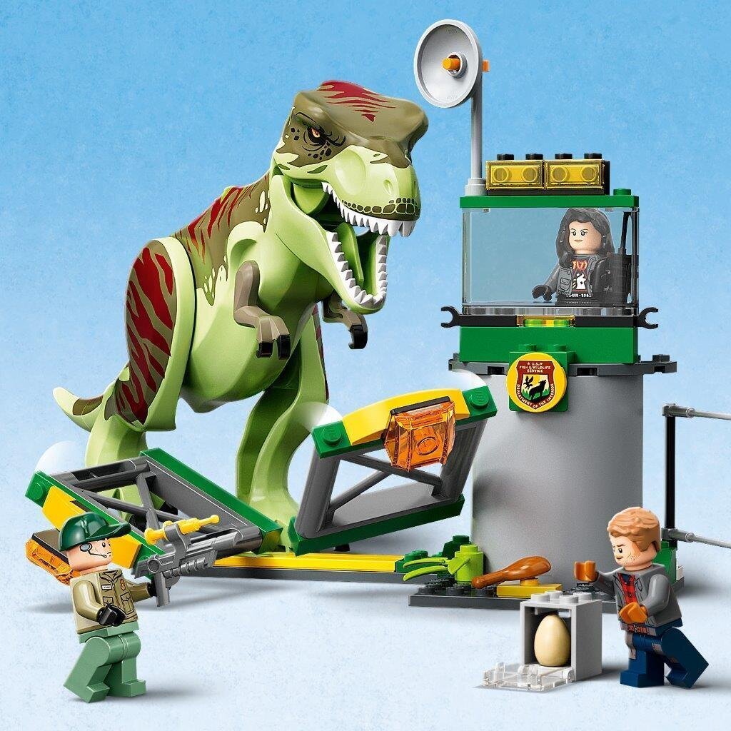 76944 LEGO® Jurassic World T. rex -dinosauruksen pako hinta ja tiedot | LEGOT ja rakennuslelut | hobbyhall.fi